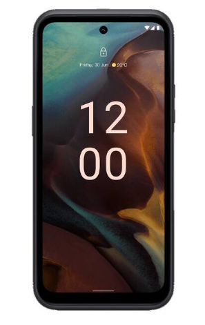 Ein Smartphone mit einem Sperrbildschirm, der die Uhrzeit 12:00 und das Datum Freitag, 30. Juni anzeigt.