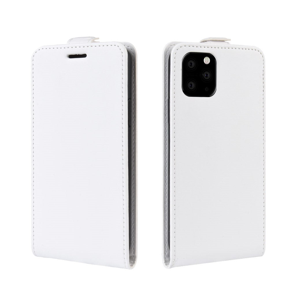 iPhone 11 Pro Max - Klassisches Leder Flip Case Vertikal