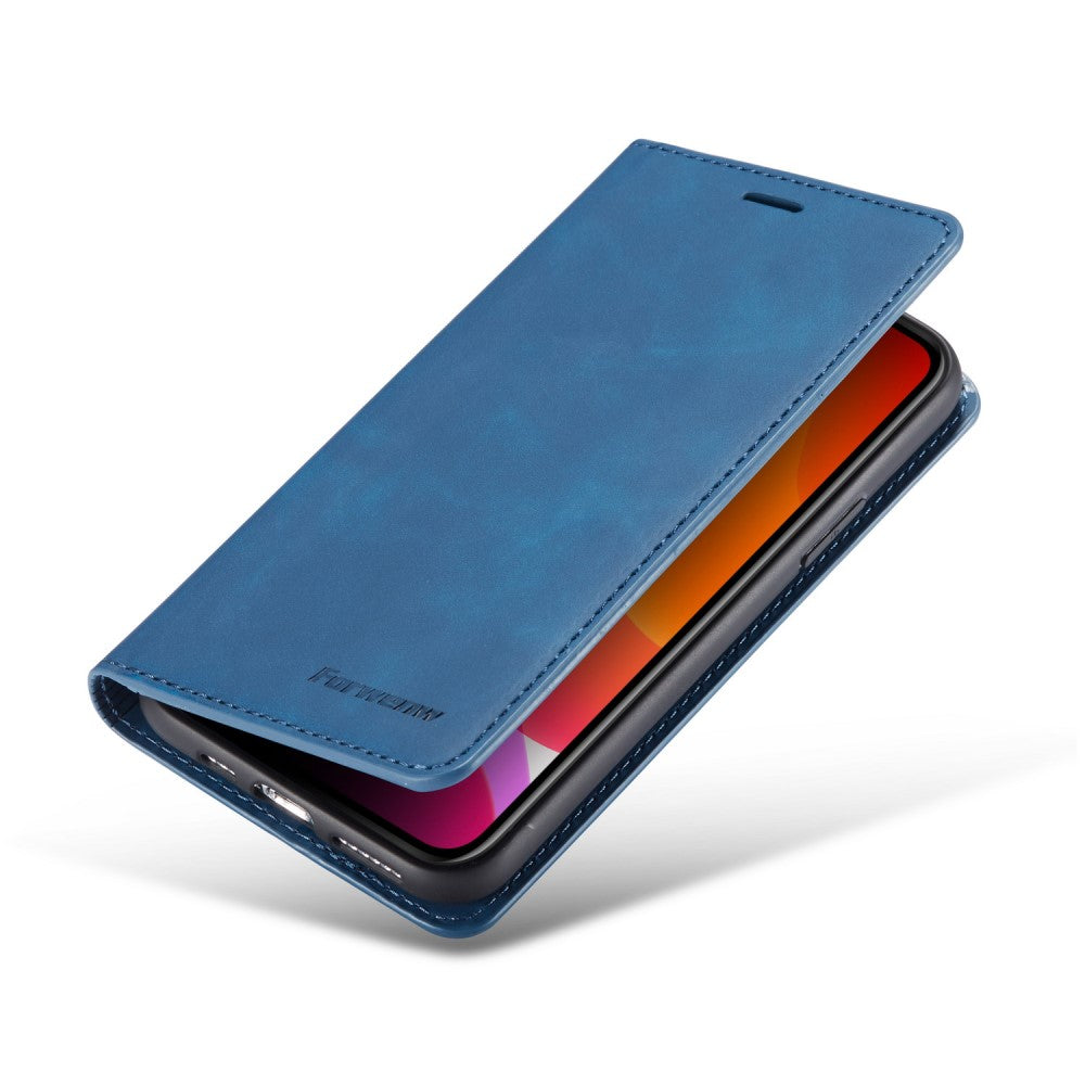 iPhone 11 Pro Max - Custodia in pelle scamosciata dal design vintage