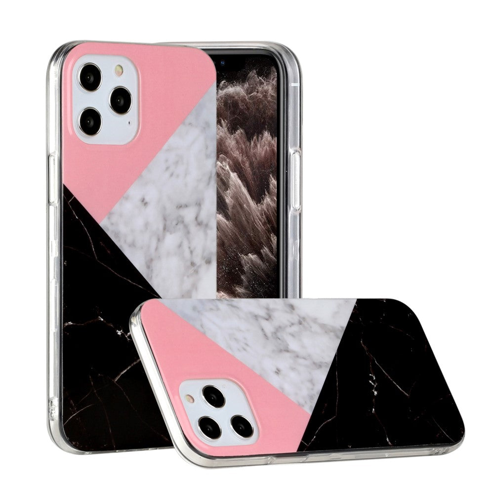Iphone 12 / 12 Pro - Silicone Rubber Case Marble