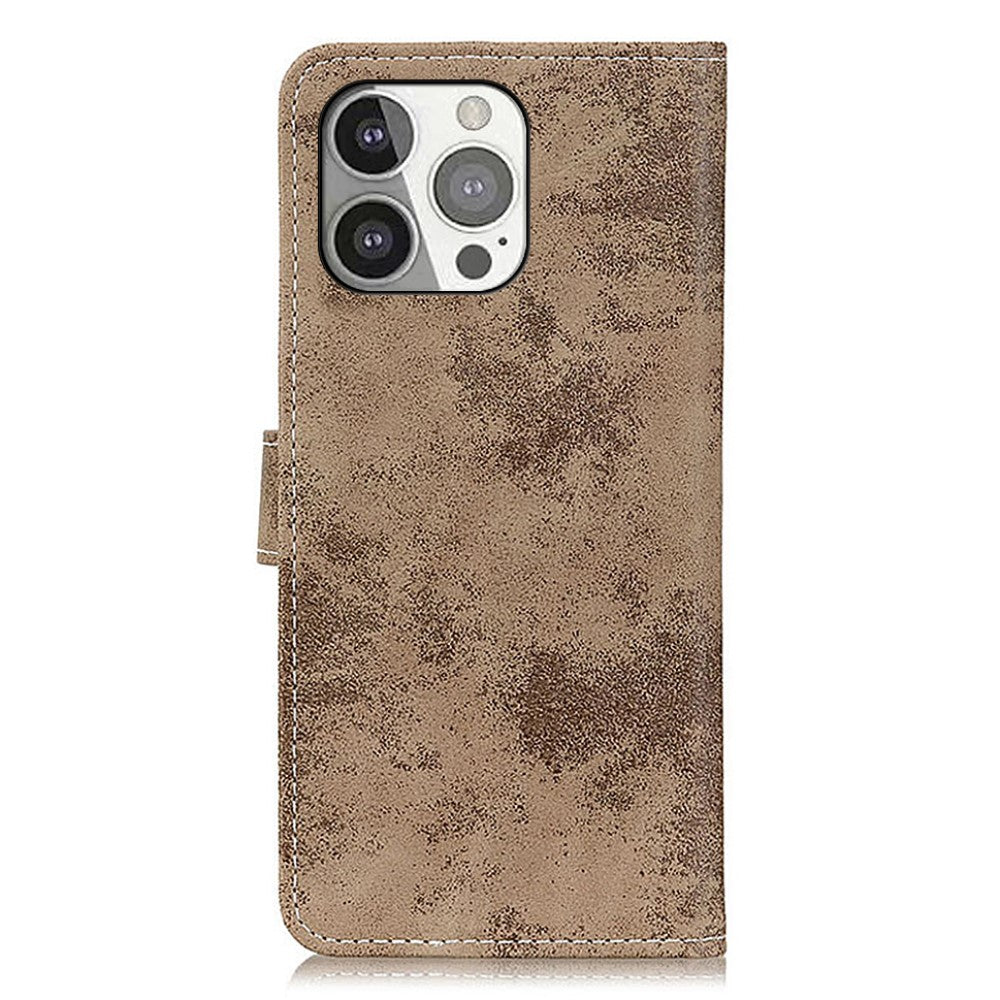 iPhone 13 Pro - Vintage Etui Wildleder Optik