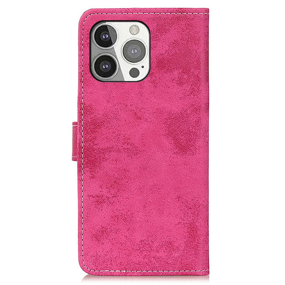 iPhone 13 Pro - Vintage Etui Wildleder Optik
