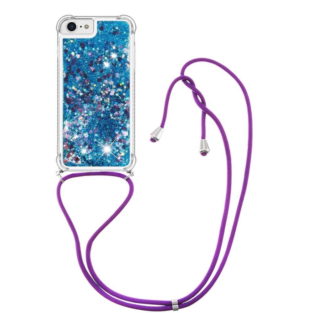 iPhone SE / 8 / 7 - Coque Paillettes Avec Bandoulière