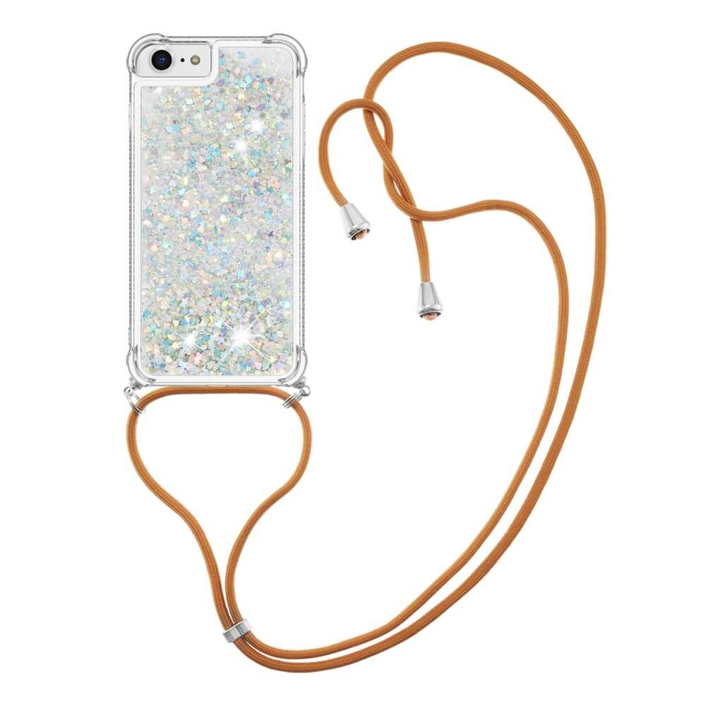 iPhone SE / 8 / 7 - Coque Paillettes Avec Bandoulière