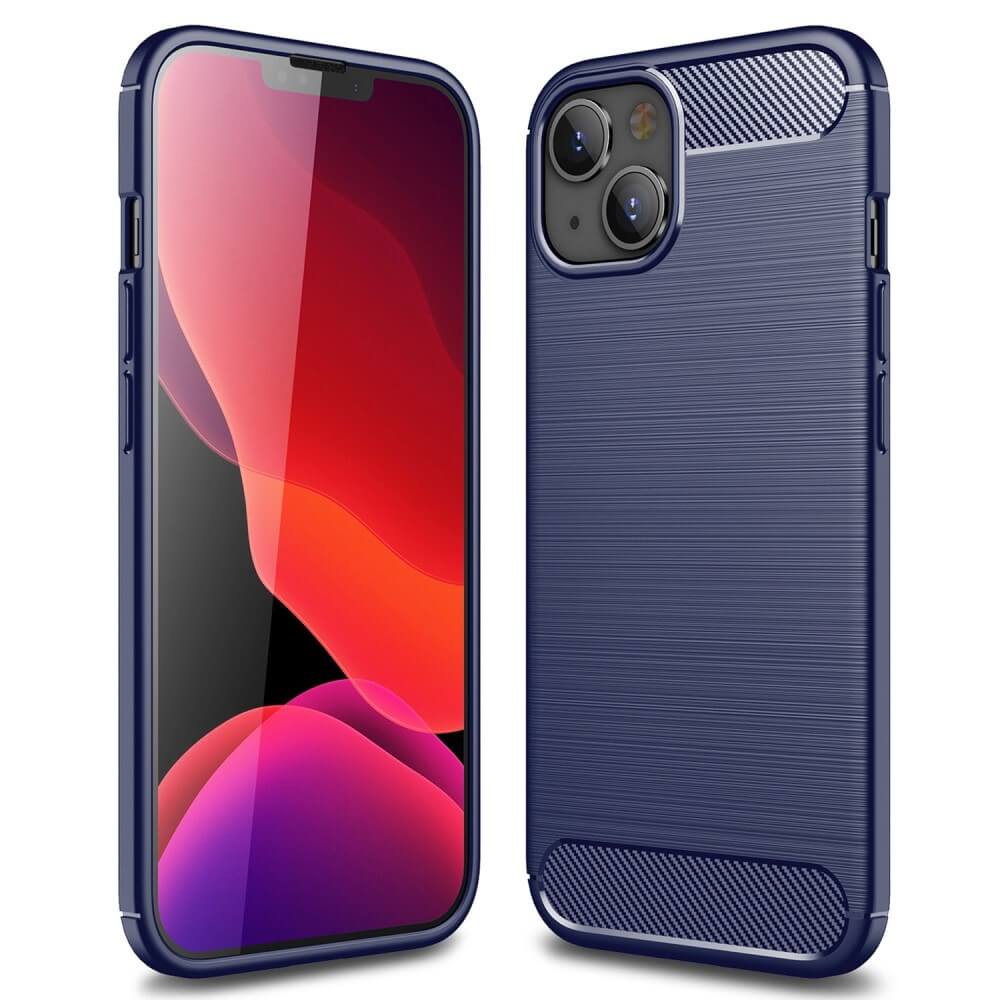 Iphone 14 Plus - Cover In Metallo Carbon Look