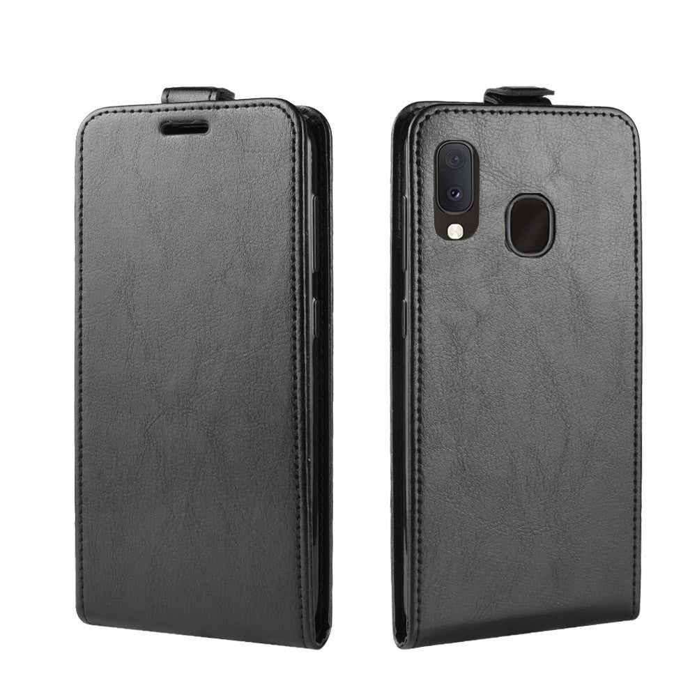 Galaxy A20E- Custodia Classica in Pelle Flip