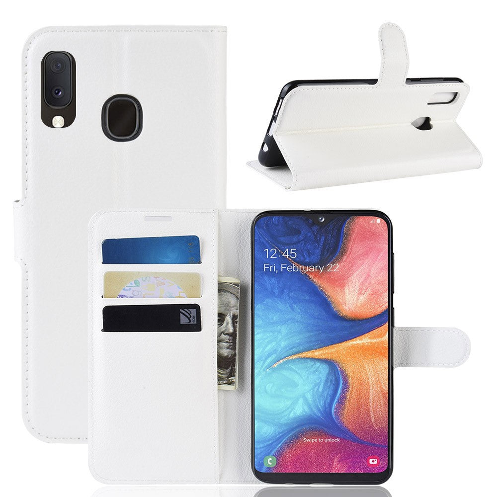Custodia Galaxy A20E - Custodia in Pelle con Slot per Carte di Credito