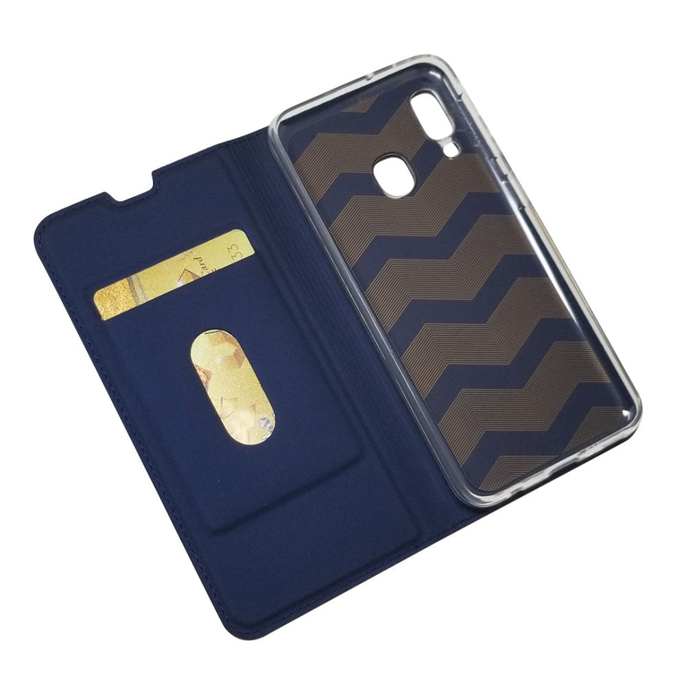 Galaxy A20E - Custodia Flip Folio In Pelle Magnetica