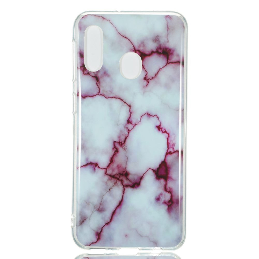 Galaxy A20e - Custodia in gomma siliconica morbida Marble