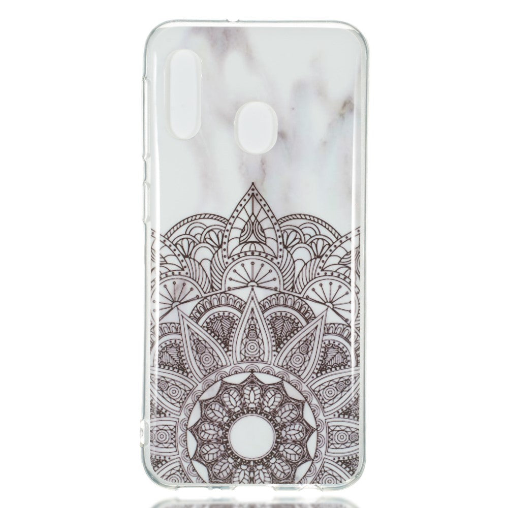 Galaxy A20e - Custodia in gomma siliconica morbida Marble
