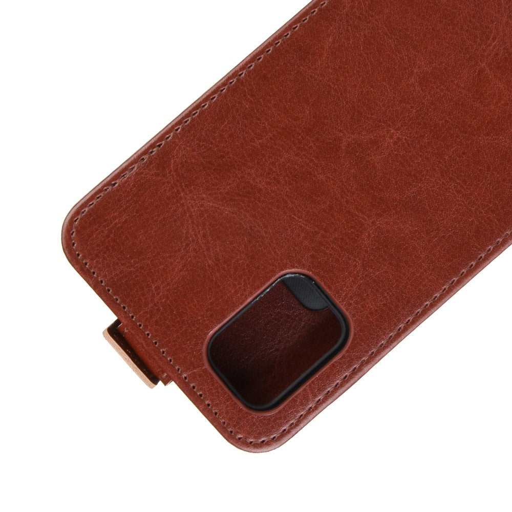 Galaxy A71 - Klassisches Leder Flip Case Vertikal