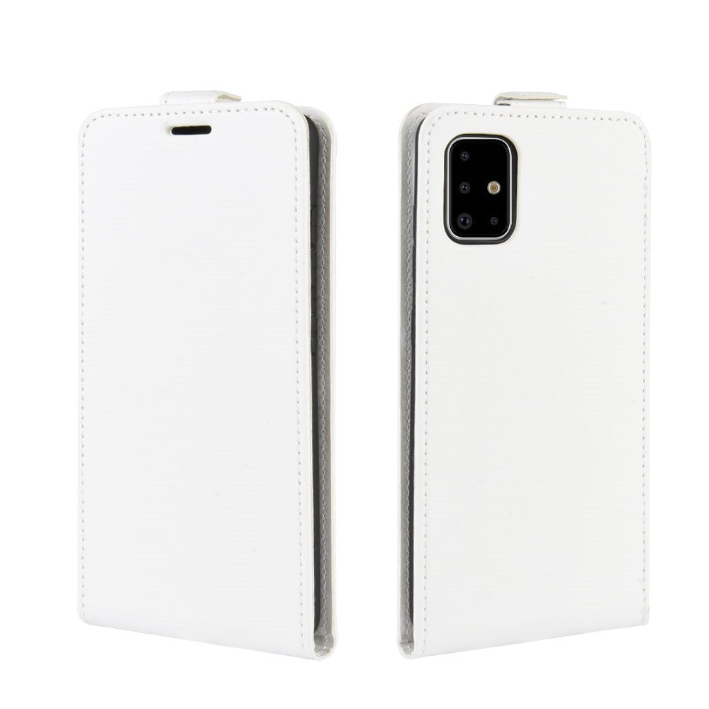 Galaxy A71 - Klassisches Leder Flip Case Vertikal