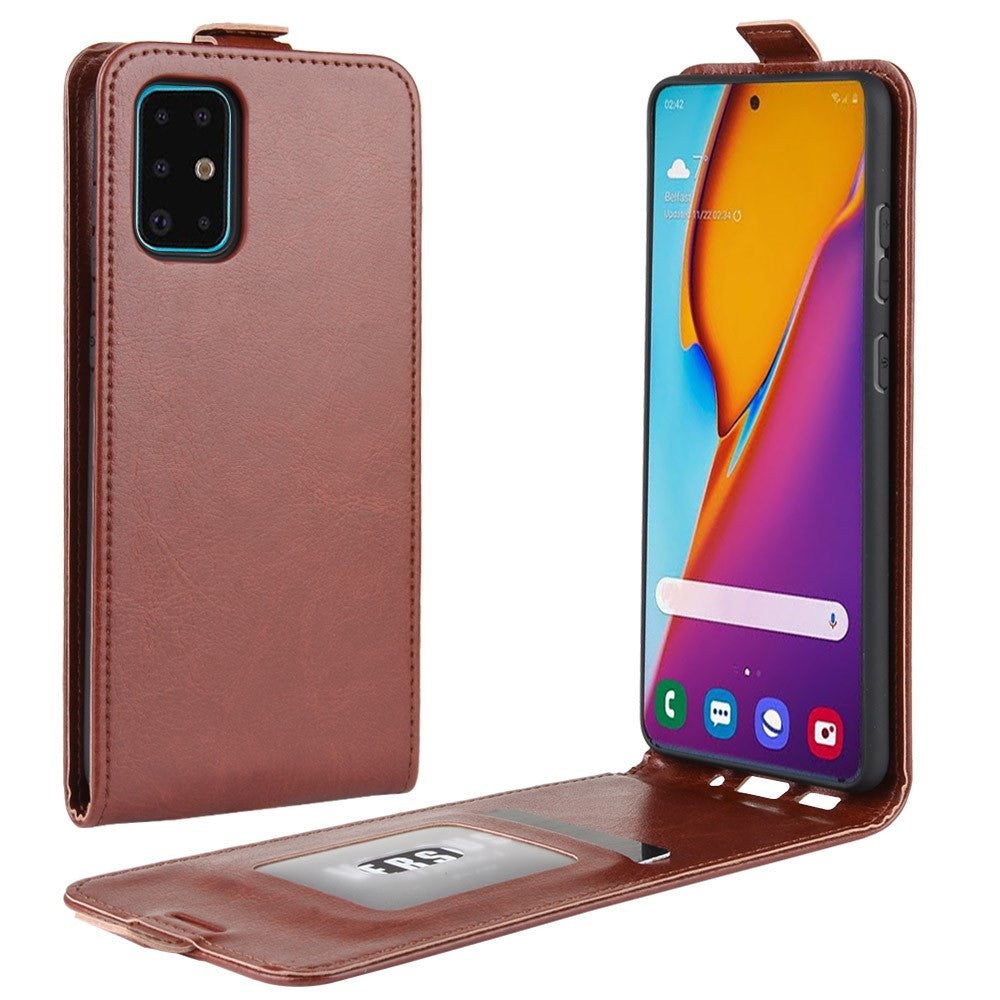 Galaxy S20+ Plus - Custodia classica in pelle flip verticale nera