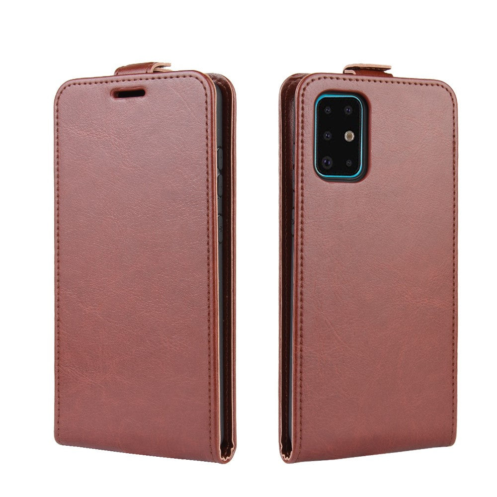 Galaxy S20+ Plus - Custodia classica in pelle flip verticale nera