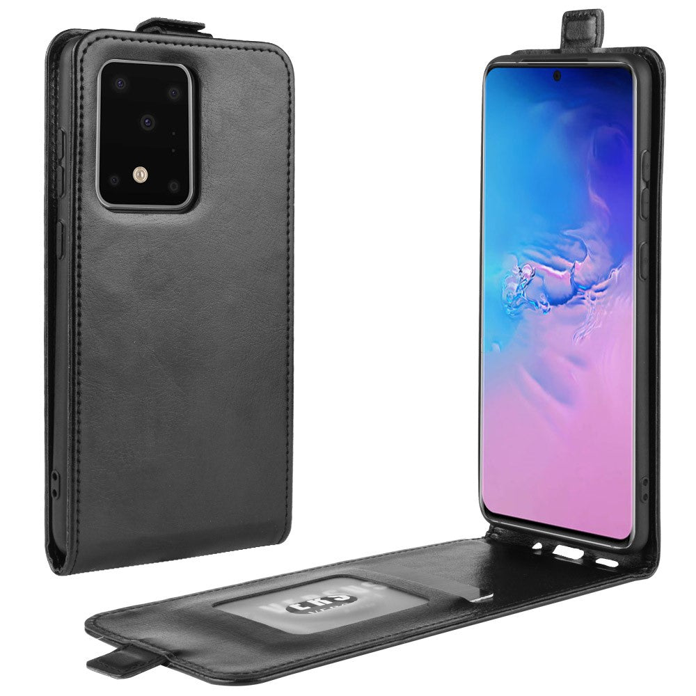 Galaxy S20 Ultra - Custodia Classic Flip Marrone Verticale