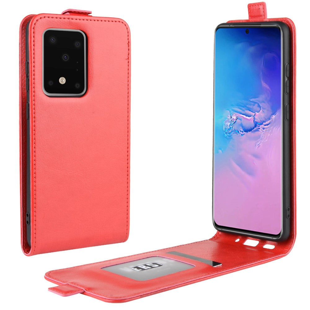Galaxy S20 Ultra - Custodia Classic Flip Marrone Verticale