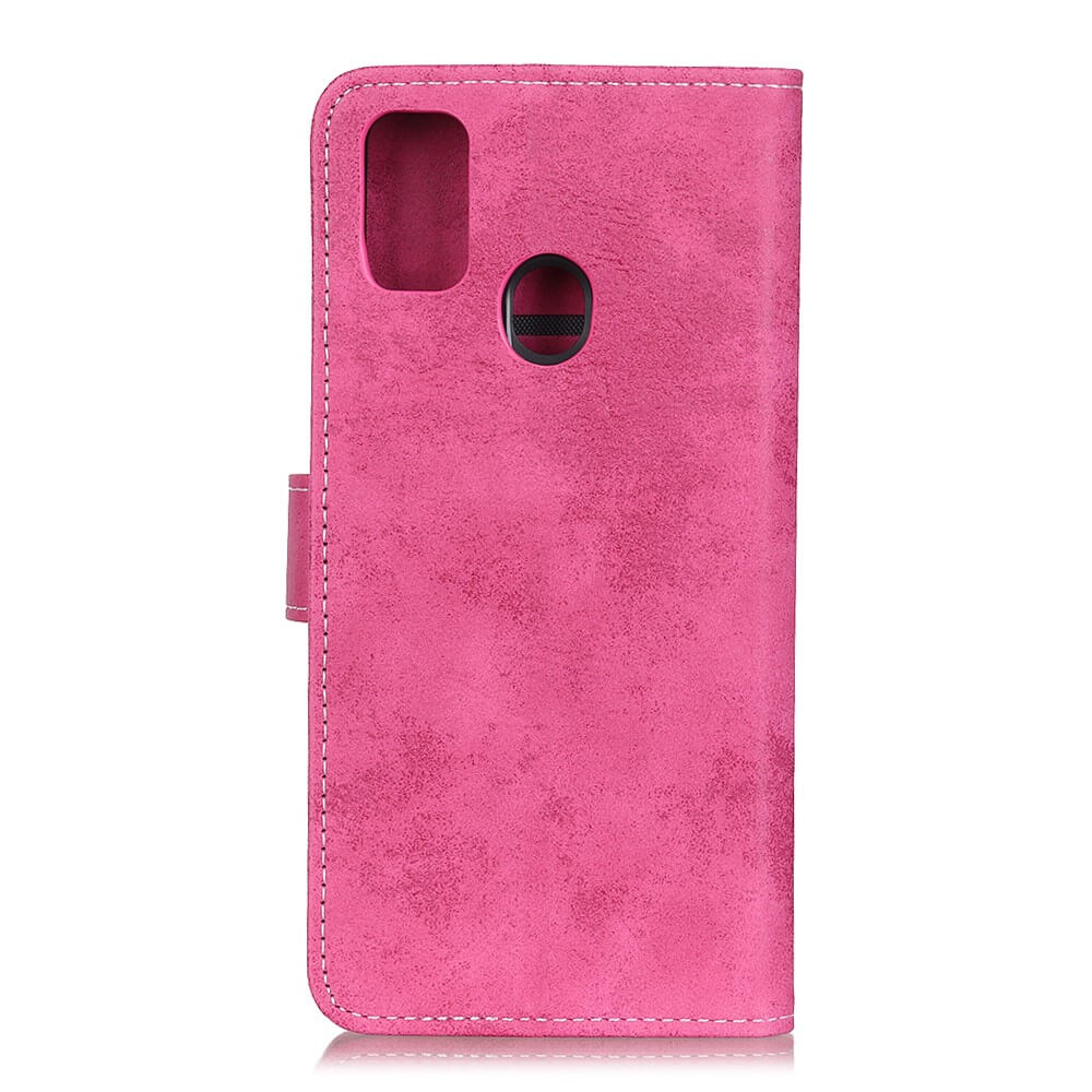 Galaxy A21s - Custodia vintage in pelle scamosciata