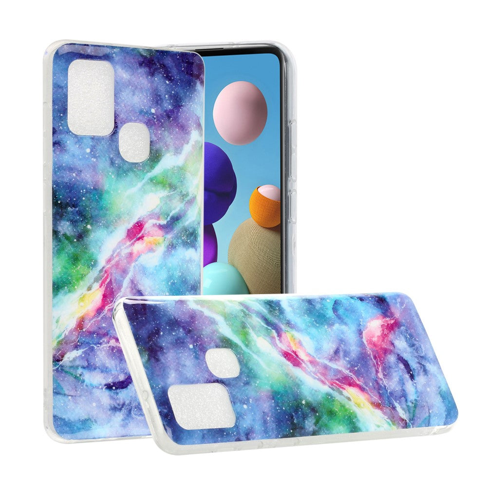 Galaxy A21S - Custodia In Gomma Siliconica Marble