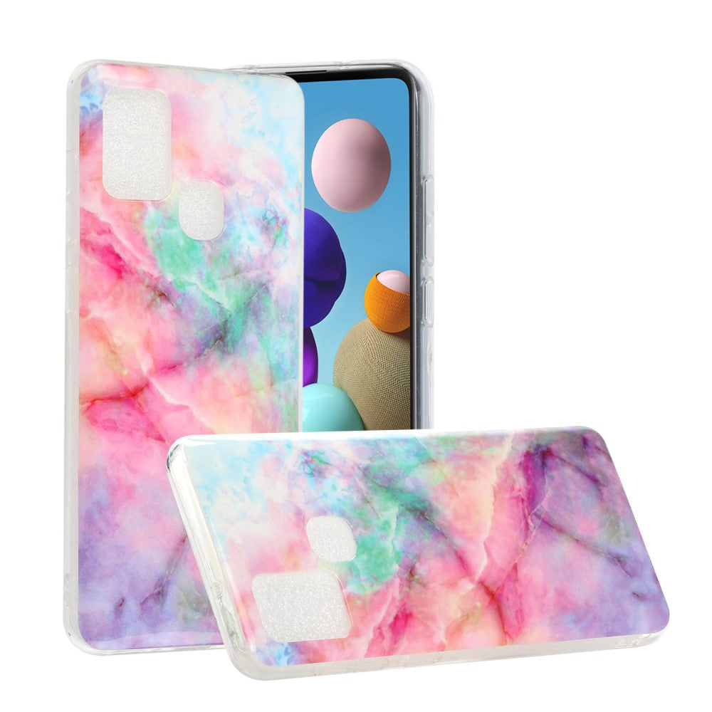 Galaxy A21S - Custodia In Gomma Siliconica Marble