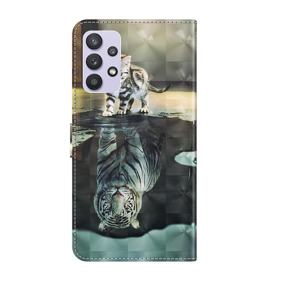 Galaxy A32 5G - Custodia in pelle effetto glitterato