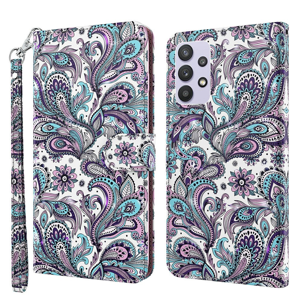 Galaxy A32 5G - Custodia in pelle effetto glitterato