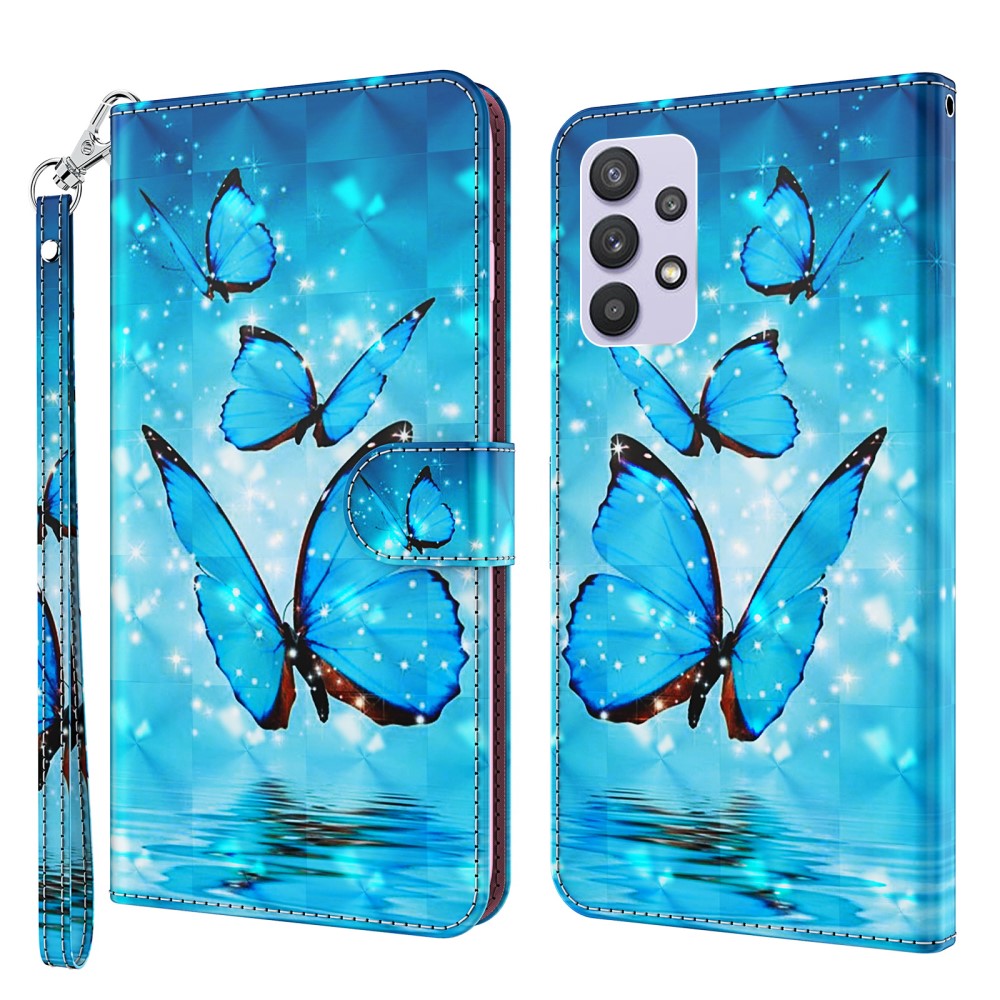 Galaxy A32 5G - Custodia in pelle effetto glitterato