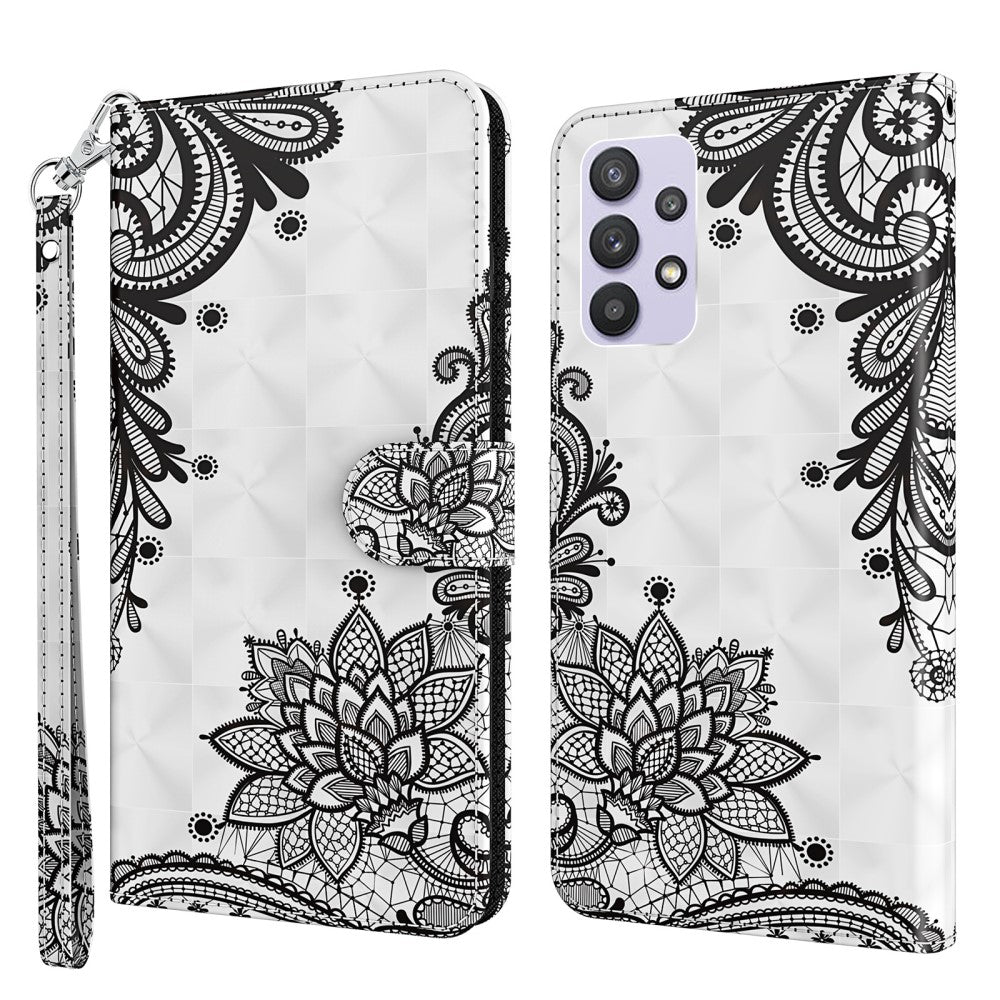 Galaxy A32 5G - Custodia in pelle effetto glitterato