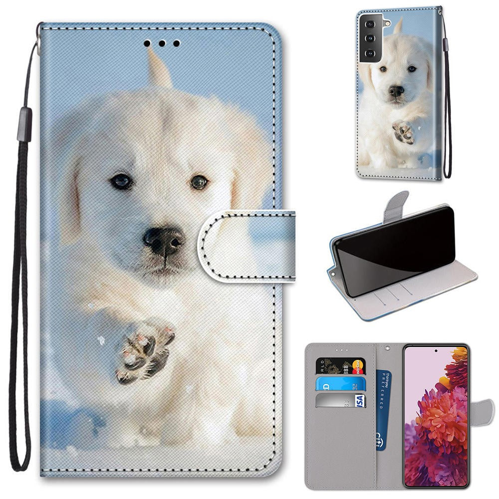 custodia Galaxy S21 - pelle rose fiori