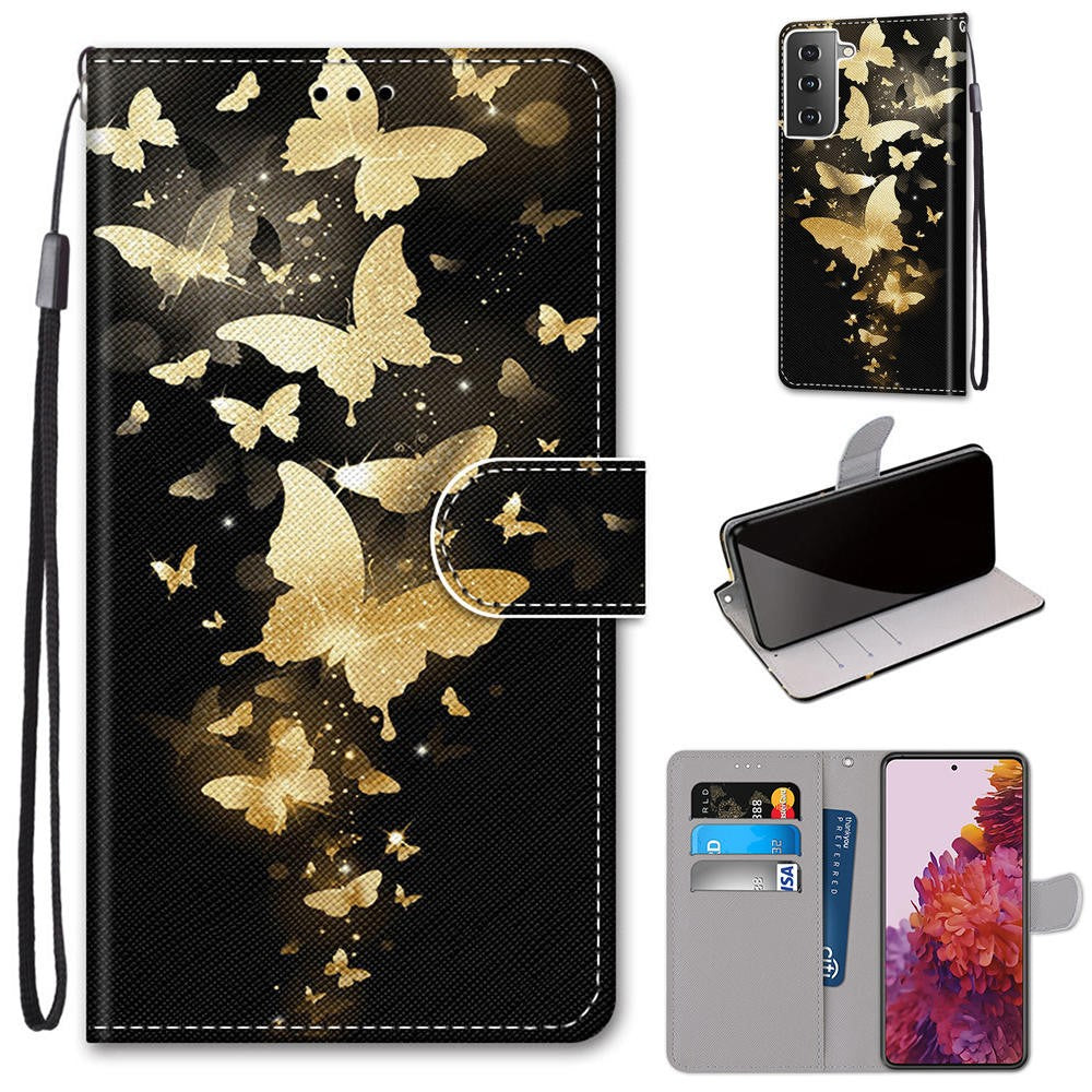 custodia Galaxy S21 - pelle rose fiori