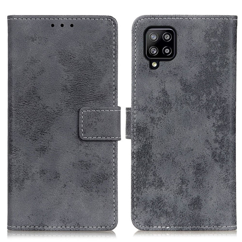 Galaxy A22 4G - Vintage Etui Wildleder Optik
