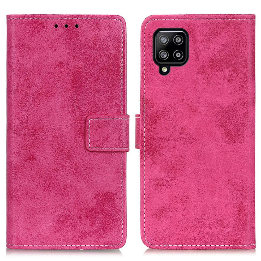Galaxy A22 4G - Vintage Etui Wildleder Optik