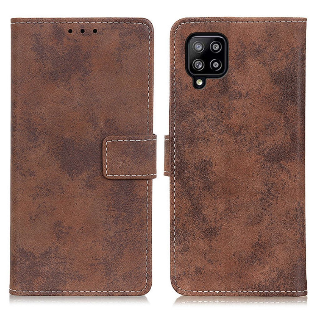 Galaxy A22 4G - Vintage Etui Wildleder Optik