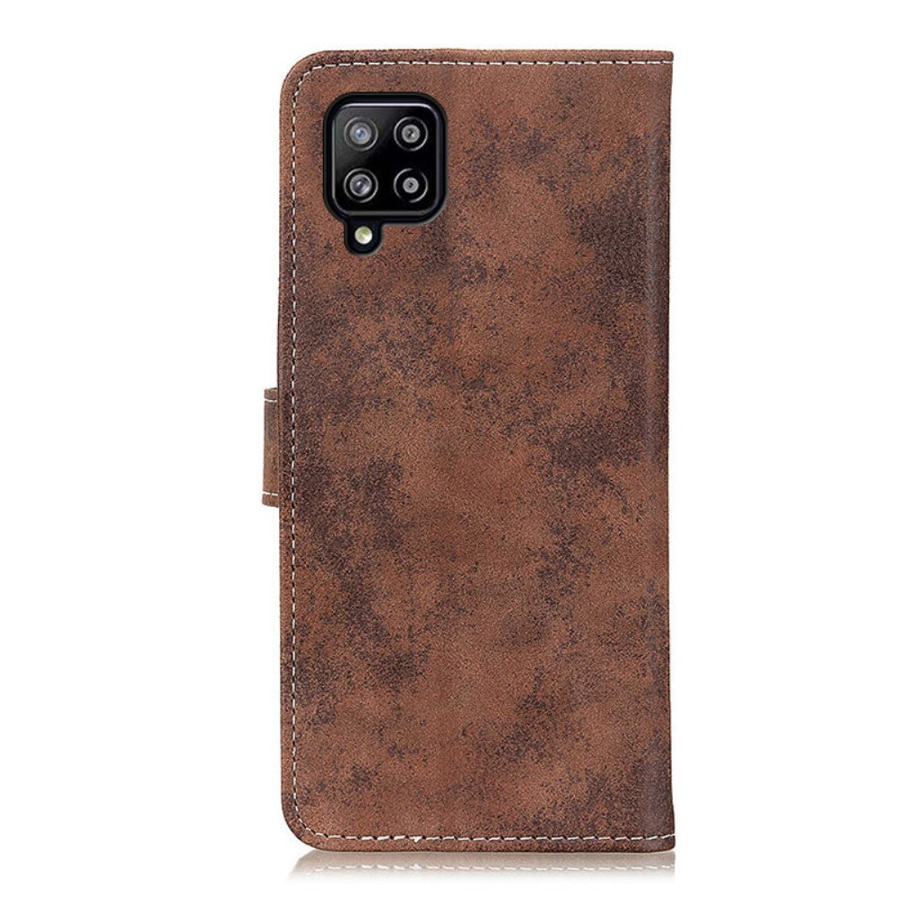Galaxy A22 4G - Vintage Etui Wildleder Optik