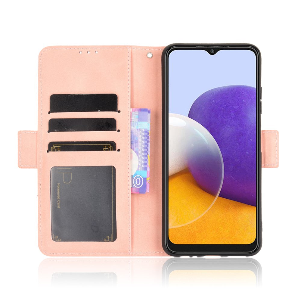Galaxy A22 5G - Custodia con Molti Scomparti per Carte di Credito