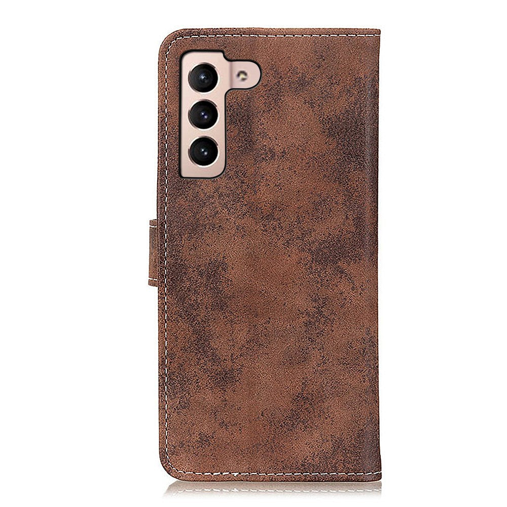 Galaxy S22+ - Vintage Etui Wildleder Optik