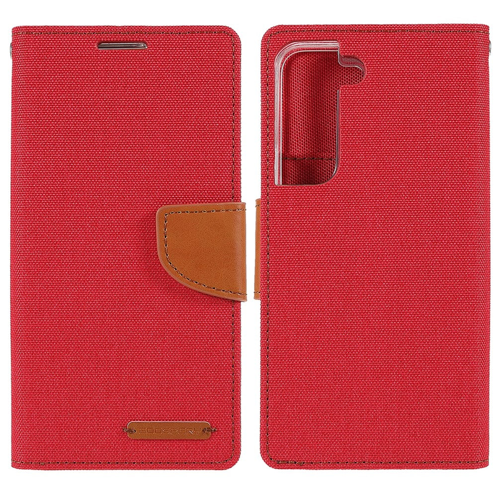 Galaxy S22+ - Custodia in pelle Mercury Canvas Fabric Grigio