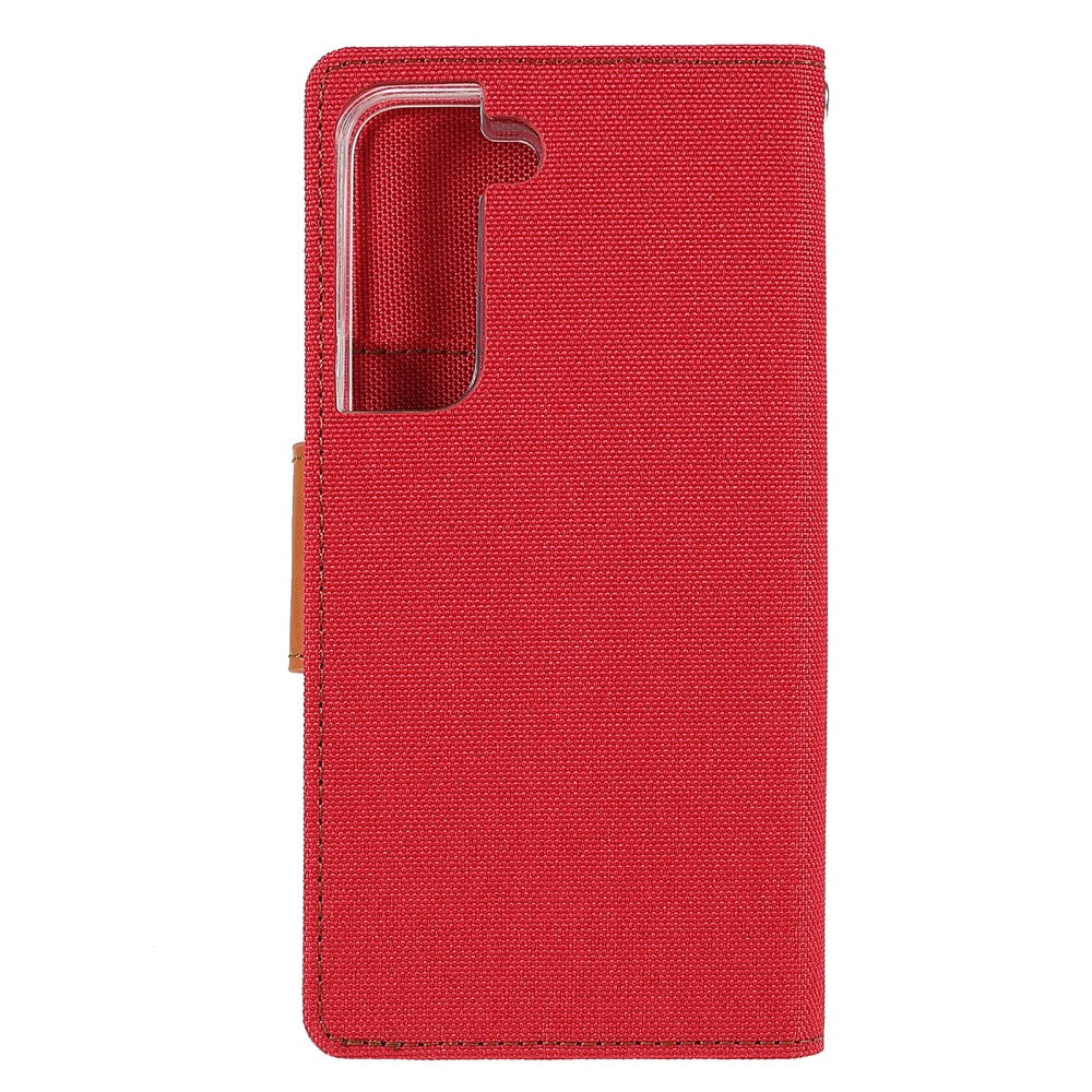 Galaxy S22+ - Custodia in pelle Mercury Canvas Fabric Grigio