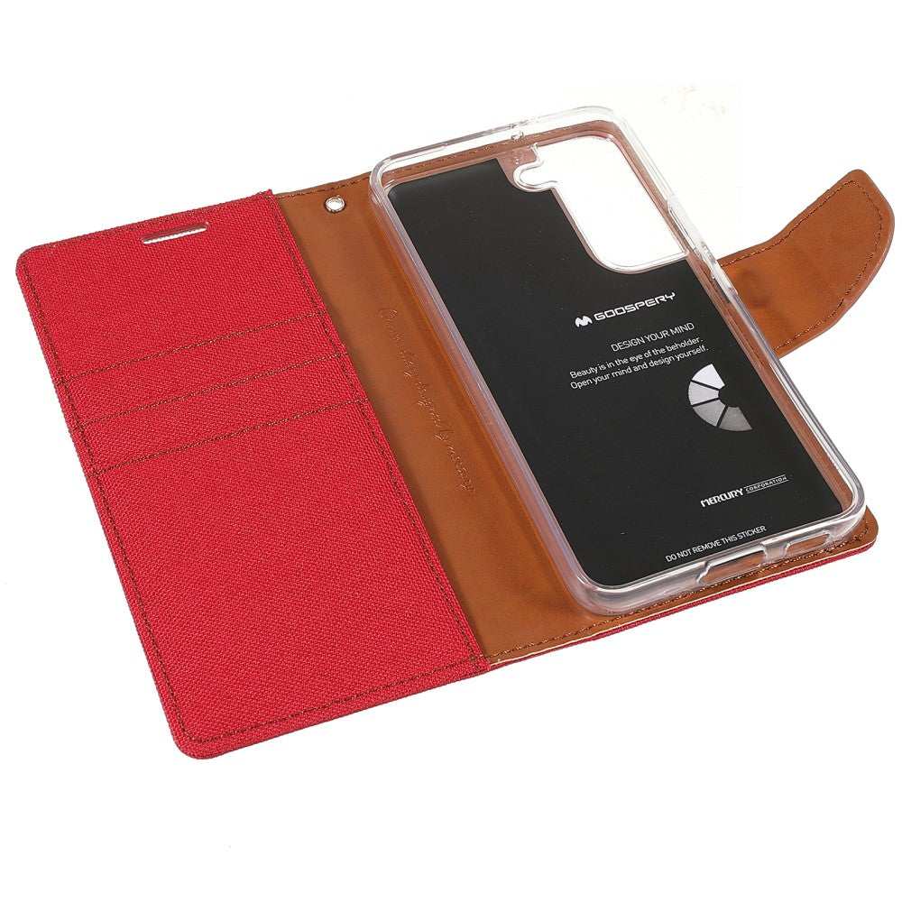 Galaxy S22+ - Custodia in pelle Mercury Canvas Fabric Grigio