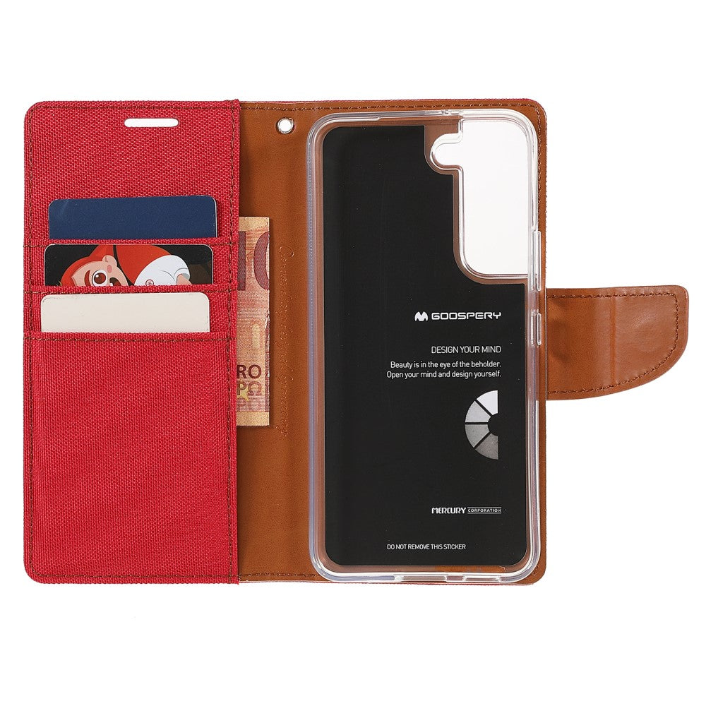 Galaxy S22+ - Custodia in pelle Mercury Canvas Fabric Grigio