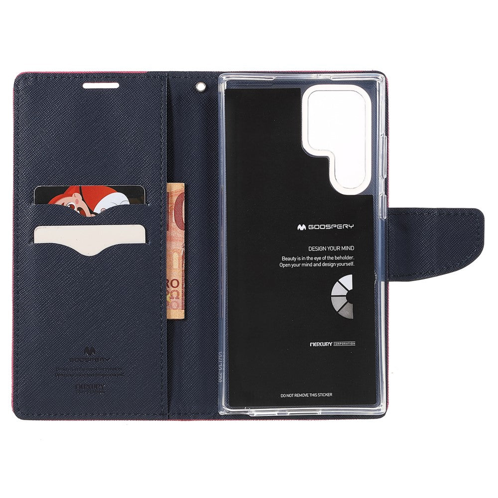 custodia Galaxy S22 Ultra - Custodia Goospery Fancy nera
