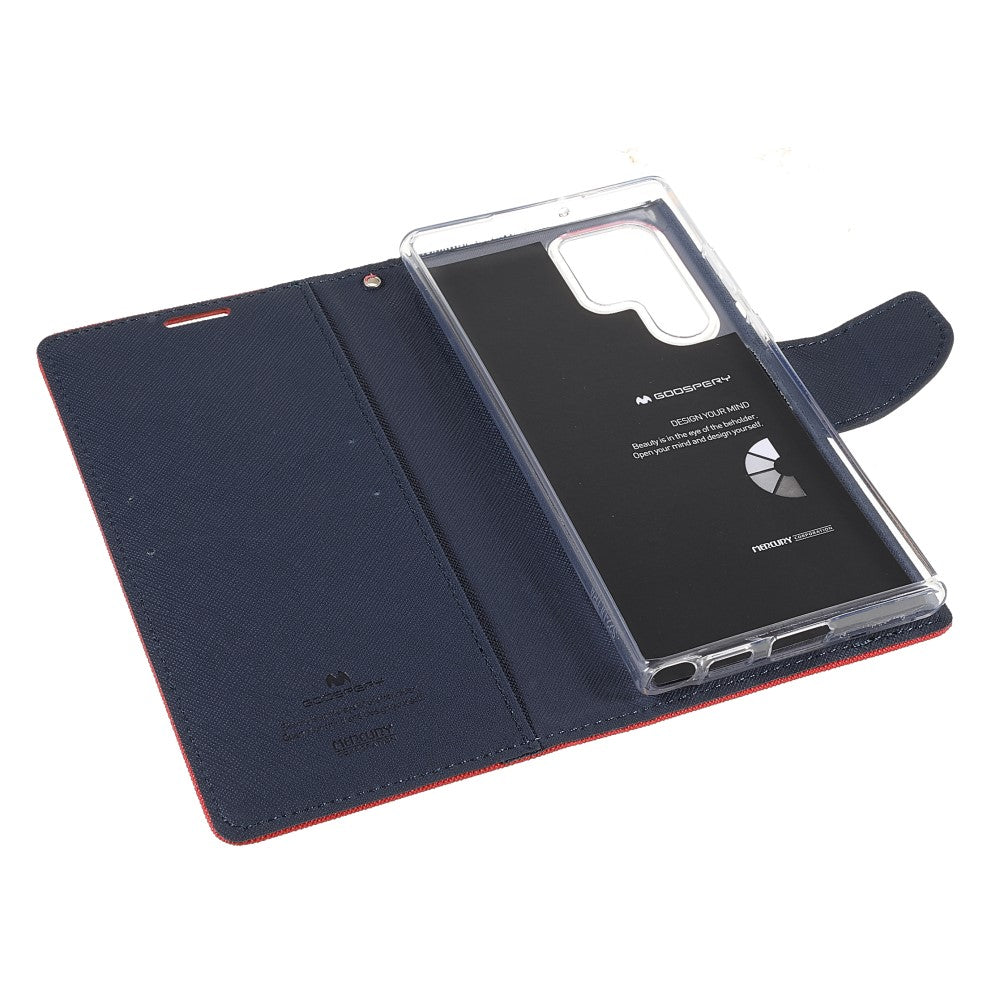 custodia Galaxy S22 Ultra - Custodia Goospery Fancy nera