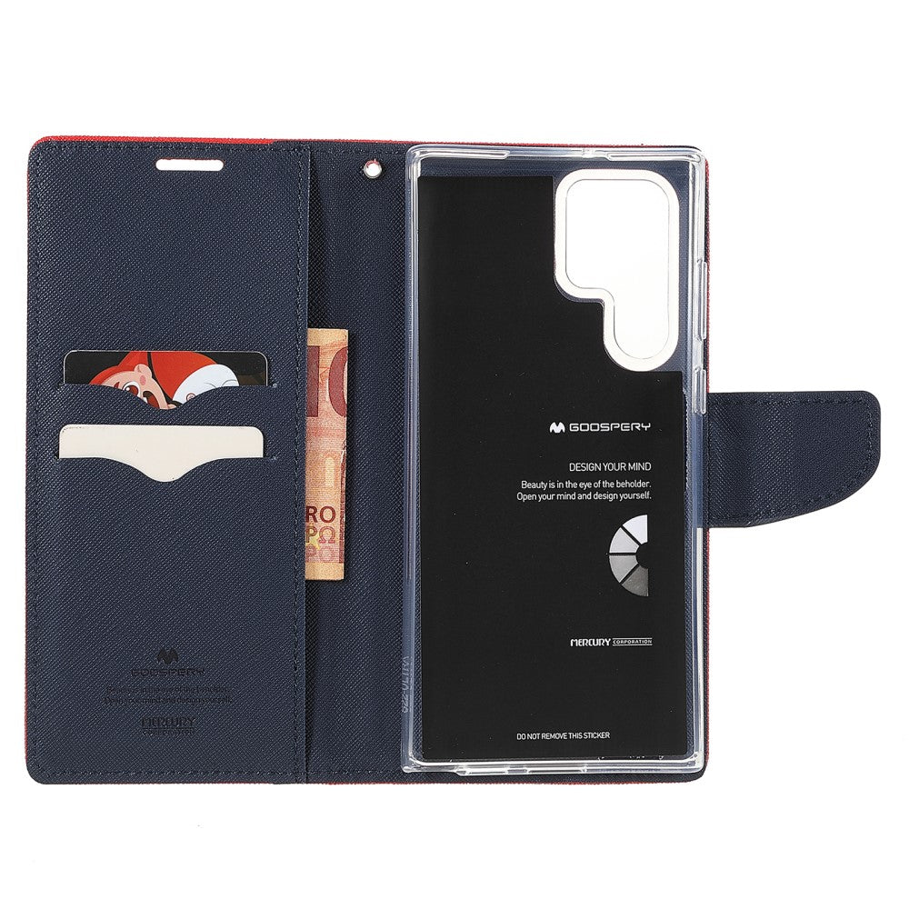 custodia Galaxy S22 Ultra - Custodia Goospery Fancy nera