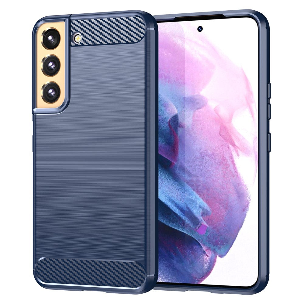 custodia Galaxy S22+ - Metallo Carbon Look nero