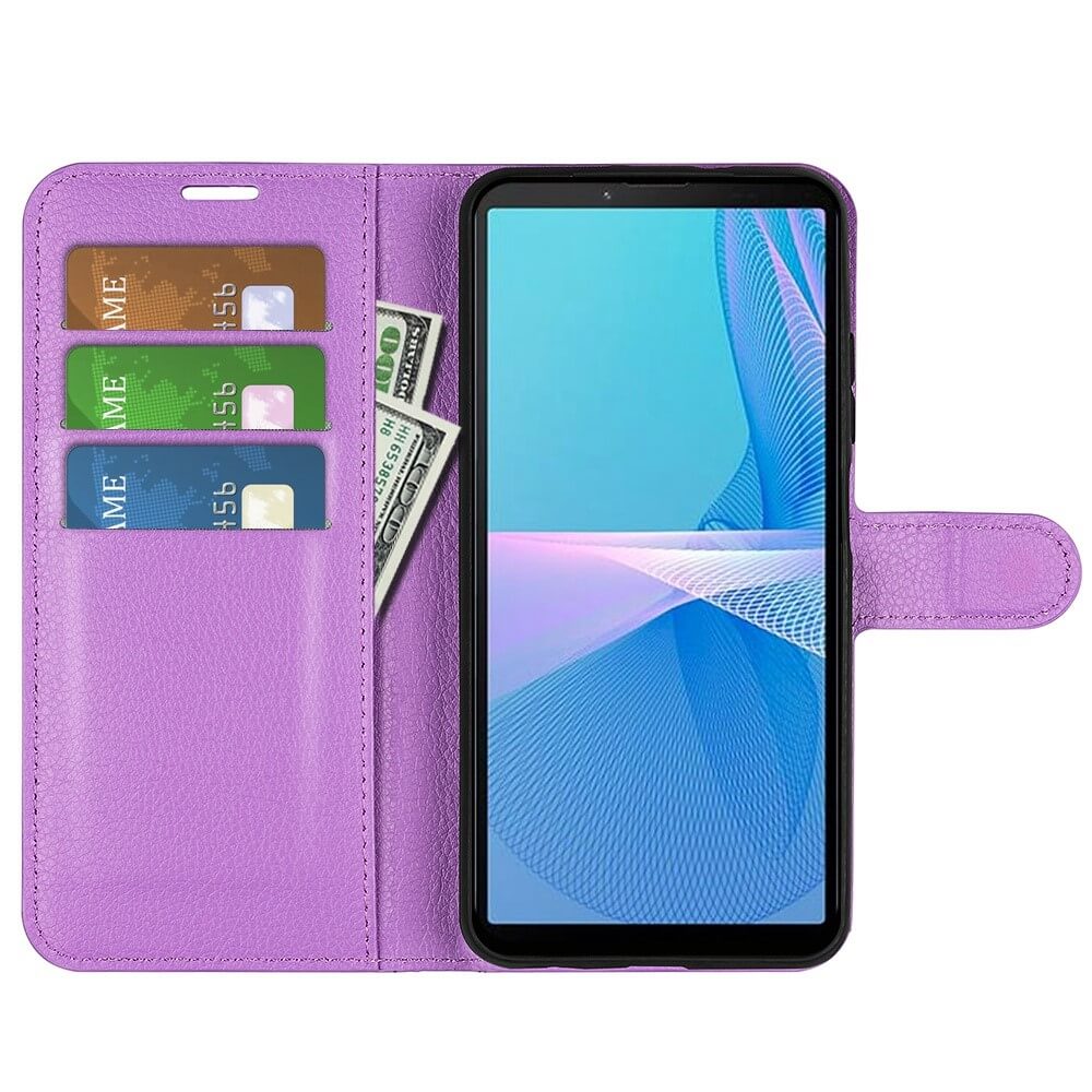 Sony Xperia 10 IV - Leder Etui Hülle