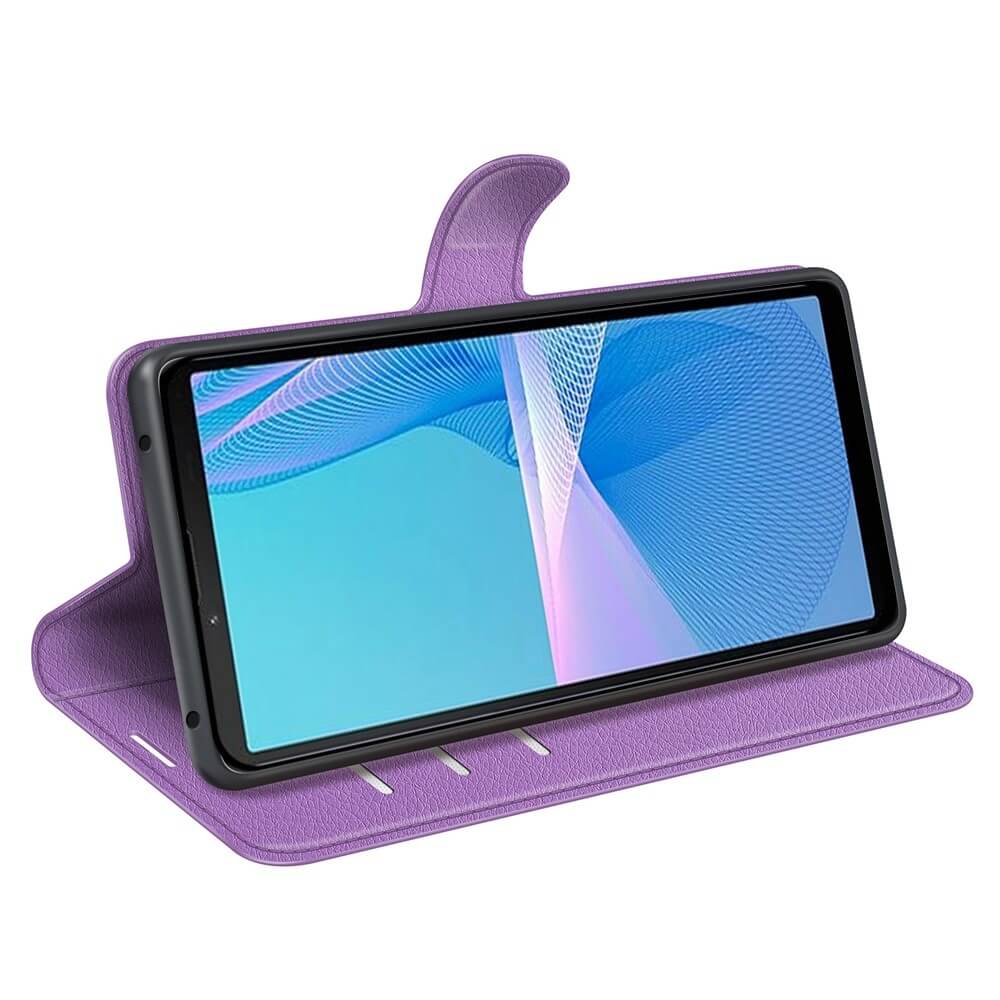 Sony Xperia 10 IV - Leder Etui Hülle