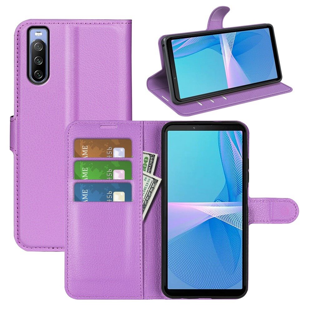 Sony Xperia 10 IV - Leder Etui Hülle