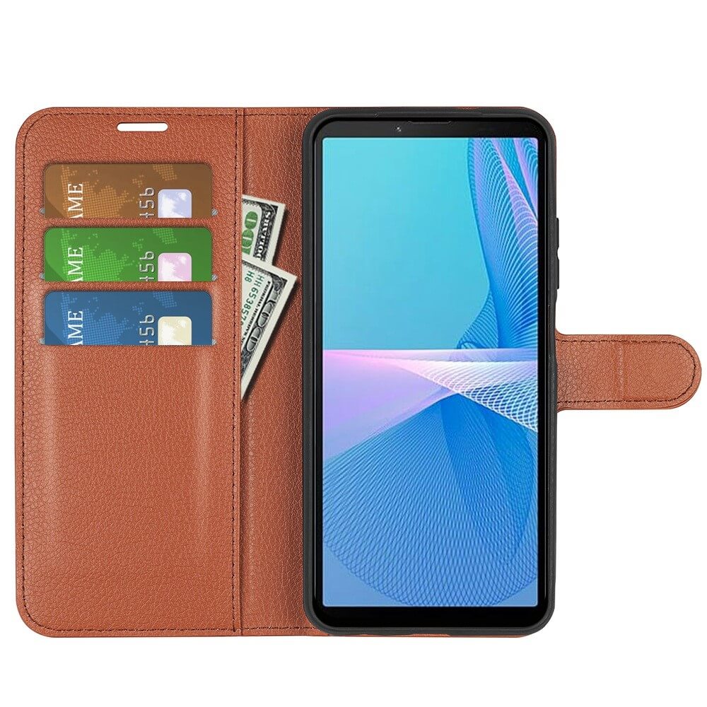 Sony Xperia 10 IV - Leder Etui Hülle