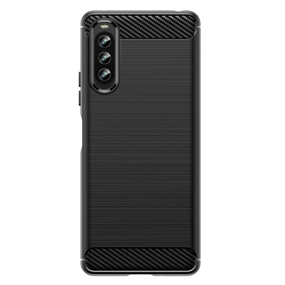 Sony Xperia 10 IV - Metall Carbon Look Hülle