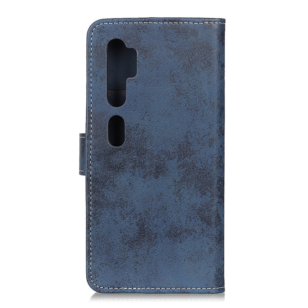 Xiaomi Mi Note 10 - Vintage Etui Wildleder Optik