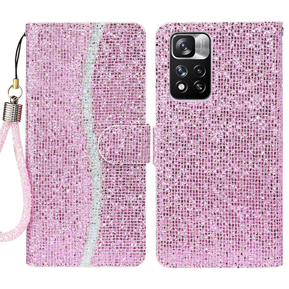 Xiaomi Redmi Note 11 Pro+ - Glitter Leather Case